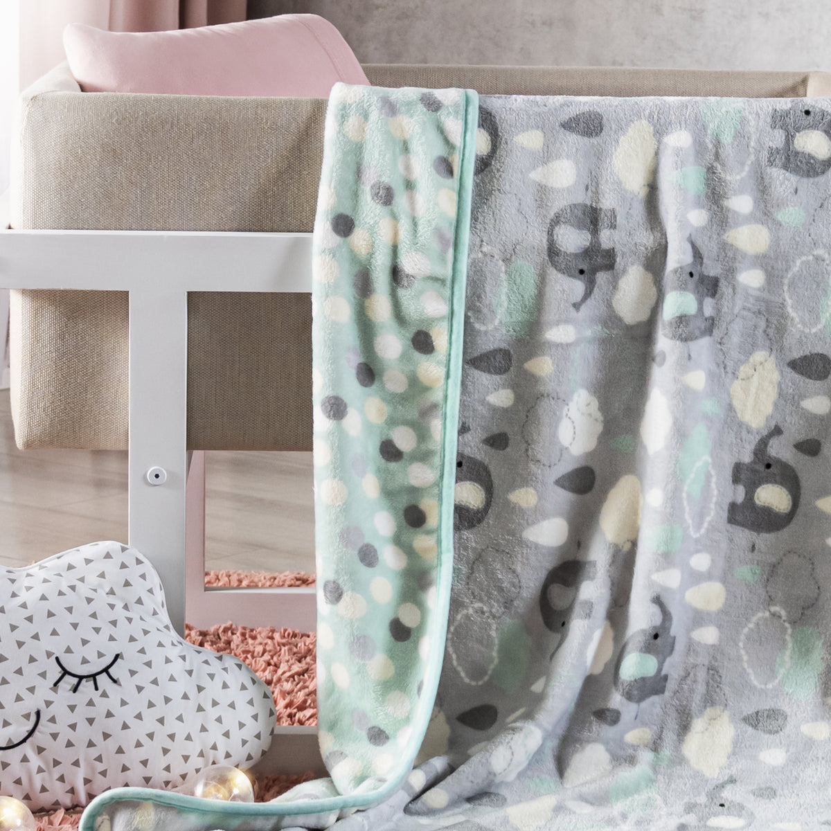Cobertor Baby Nórdico Elefantitos