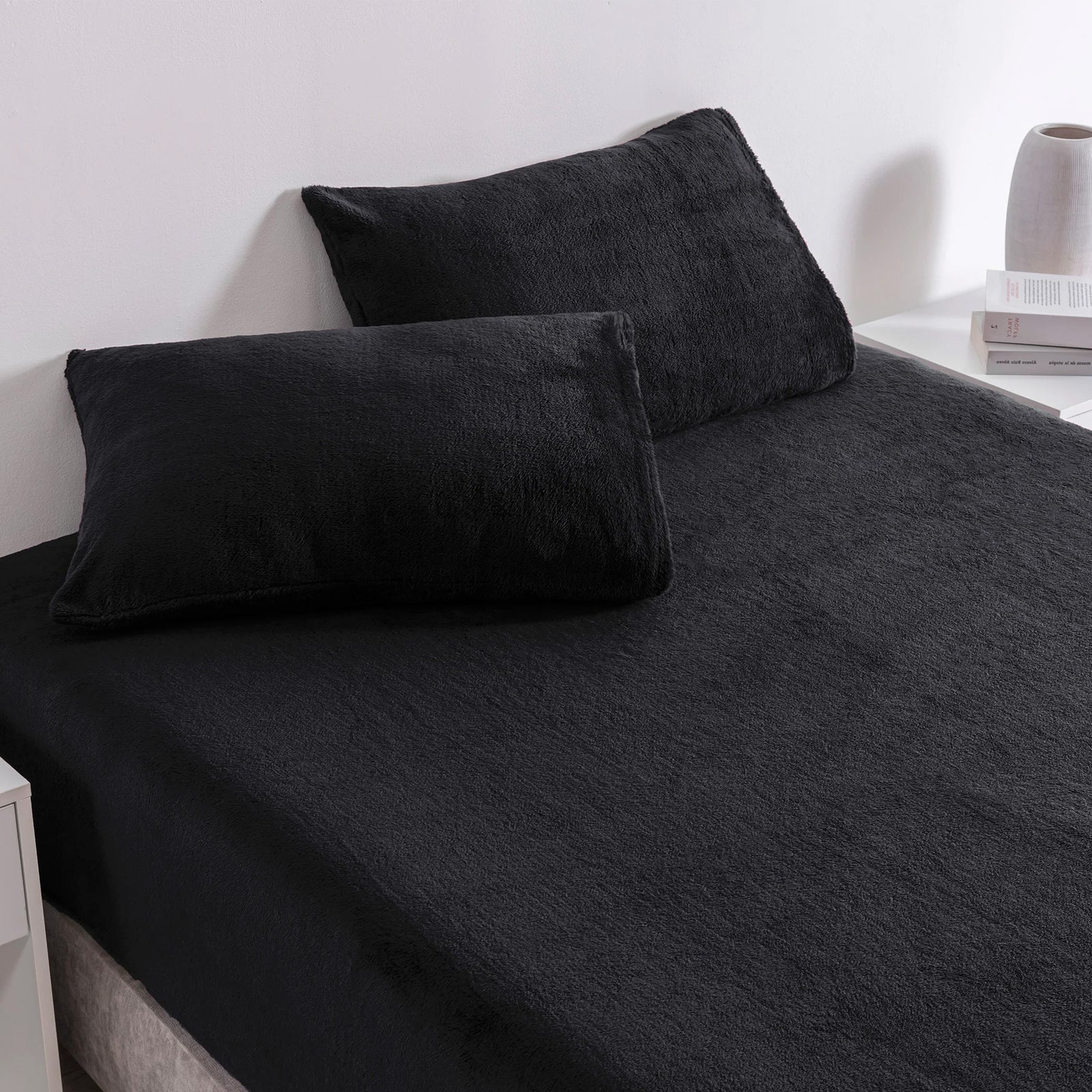 Sábanas Siberia Alpes Negro INDIVIDUAL