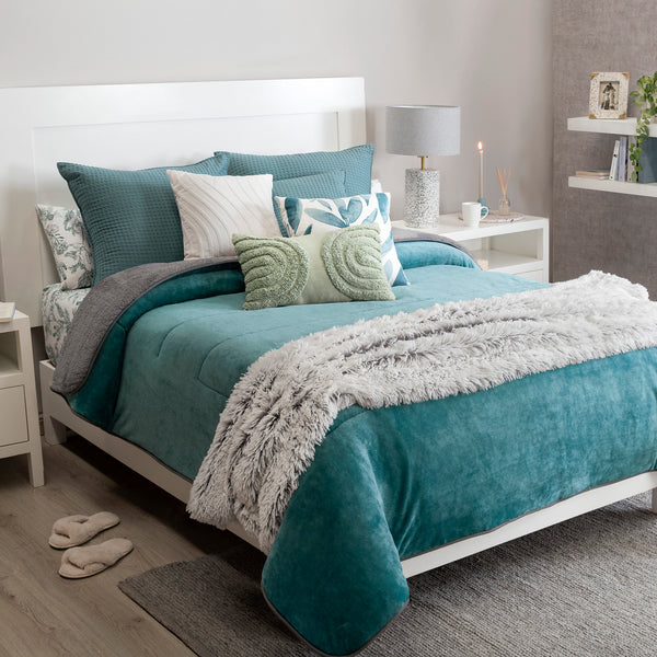 Cobertor Invernal Turquesa KING SIZE/QUEEN SIZE XL