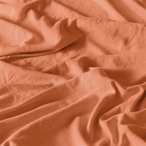 Sábanas Viasoft Washed Coral INDIVIDUAL
