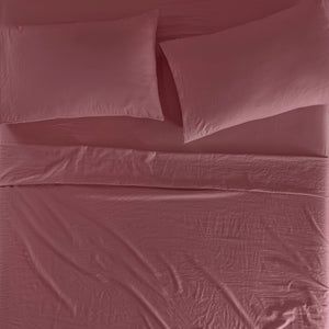 Sábanas Viasoft Washed Blush INDIVIDUAL