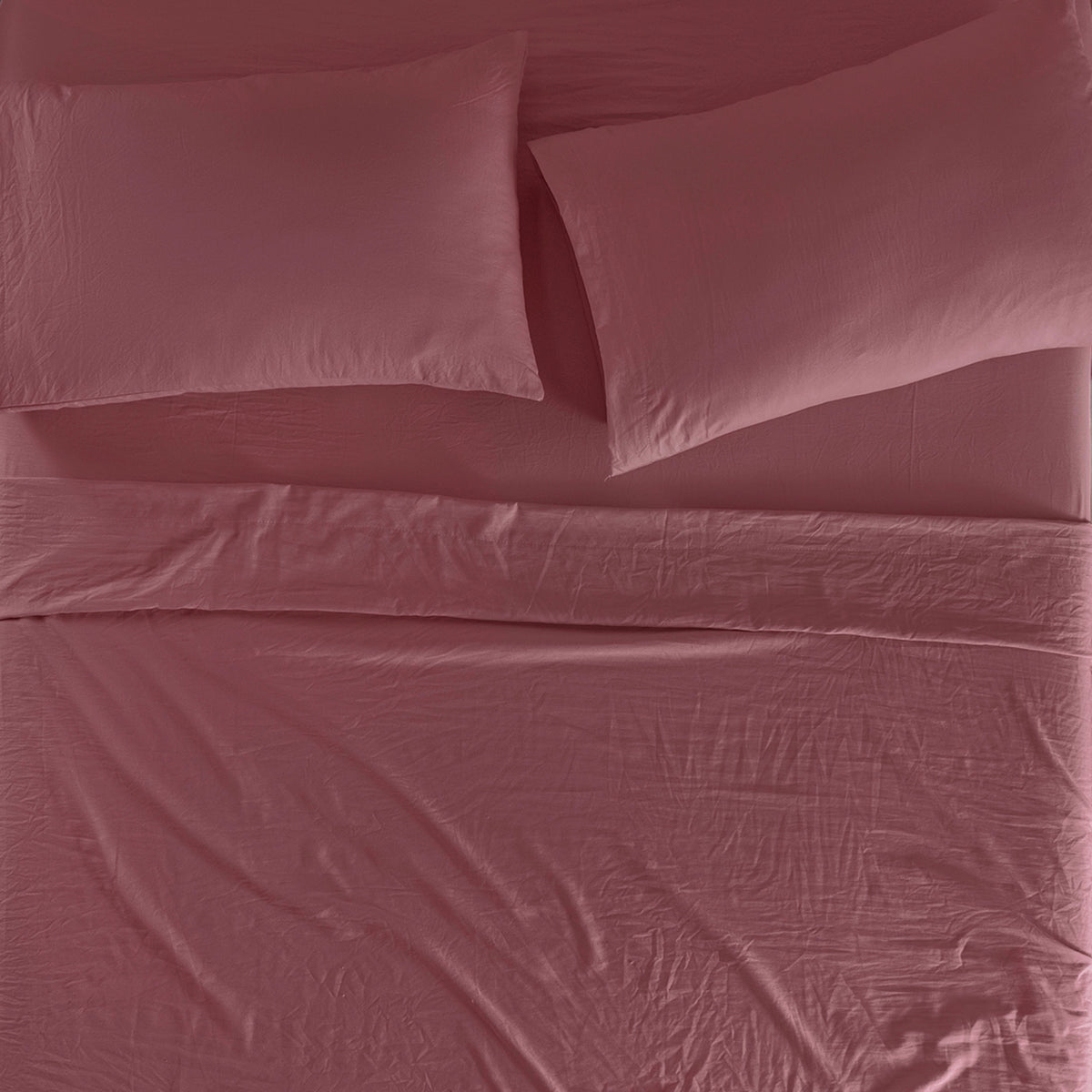 Sábanas Viasoft Washed Blush INDIVIDUAL