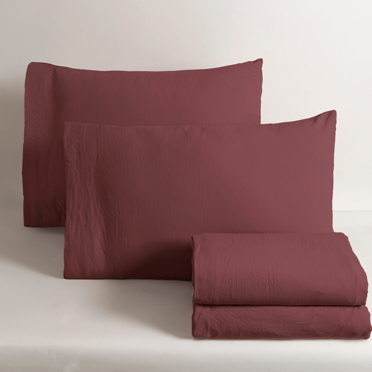 Sábanas Viasoft Washed Blush INDIVIDUAL