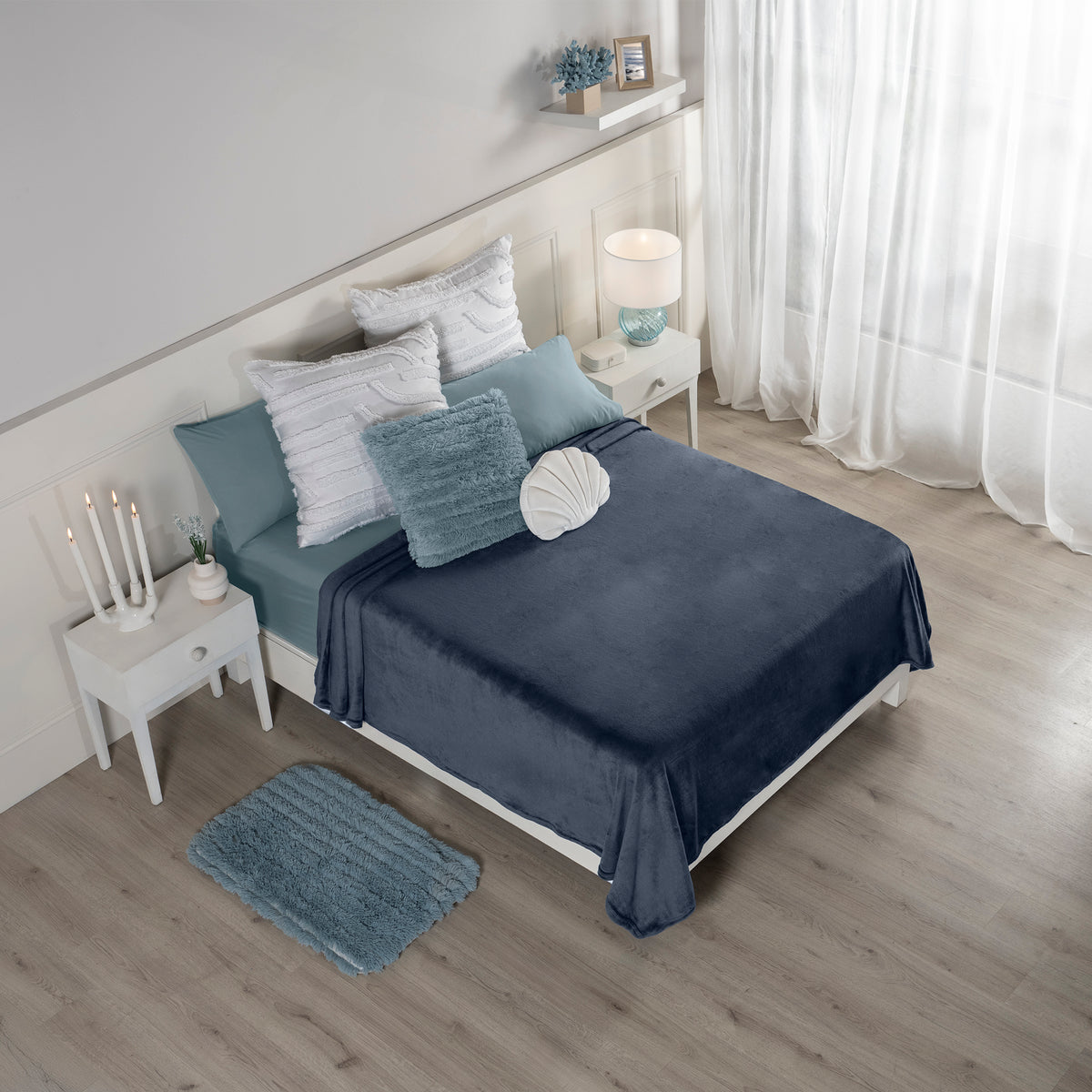 Cobertor Ligero Navy KS/QS