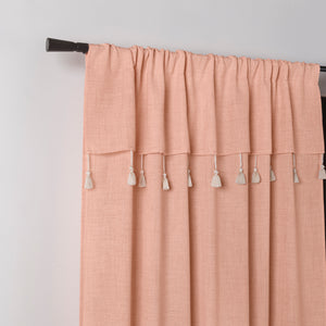 Cortinas Creta Rosa LARGA