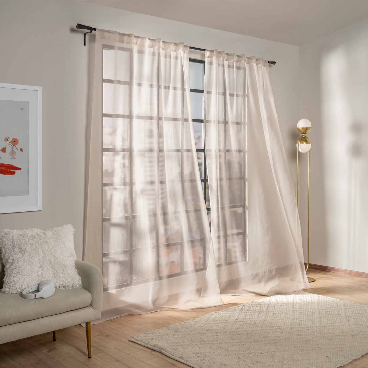 Cortinas Viena Beige CORTA