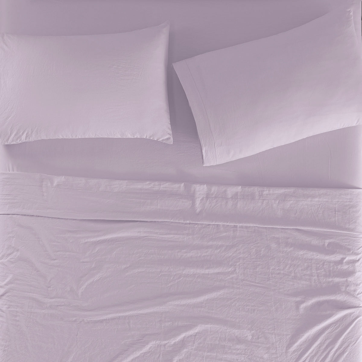 Sábanas Viasoft Washed Lavanda INDIVIDUAL