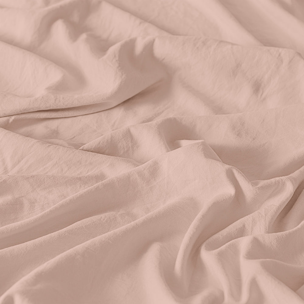 Sábanas Viasoft Washed Sweet Pink INDIVIDUAL