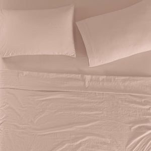 Sábanas Viasoft Washed Sweet Pink INDIVIDUAL