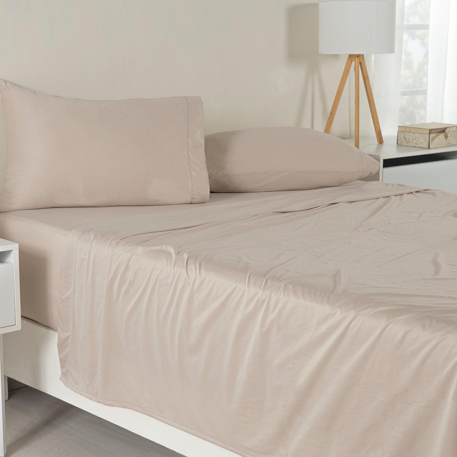 Sábanas Jersey Soft Almond INDIVIDUAL