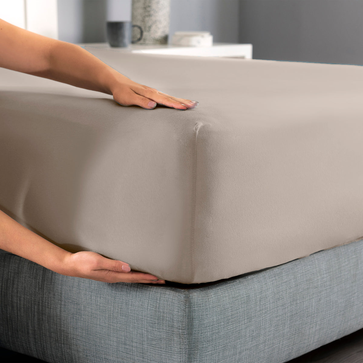 Sábanas Jersey Soft Almond INDIVIDUAL