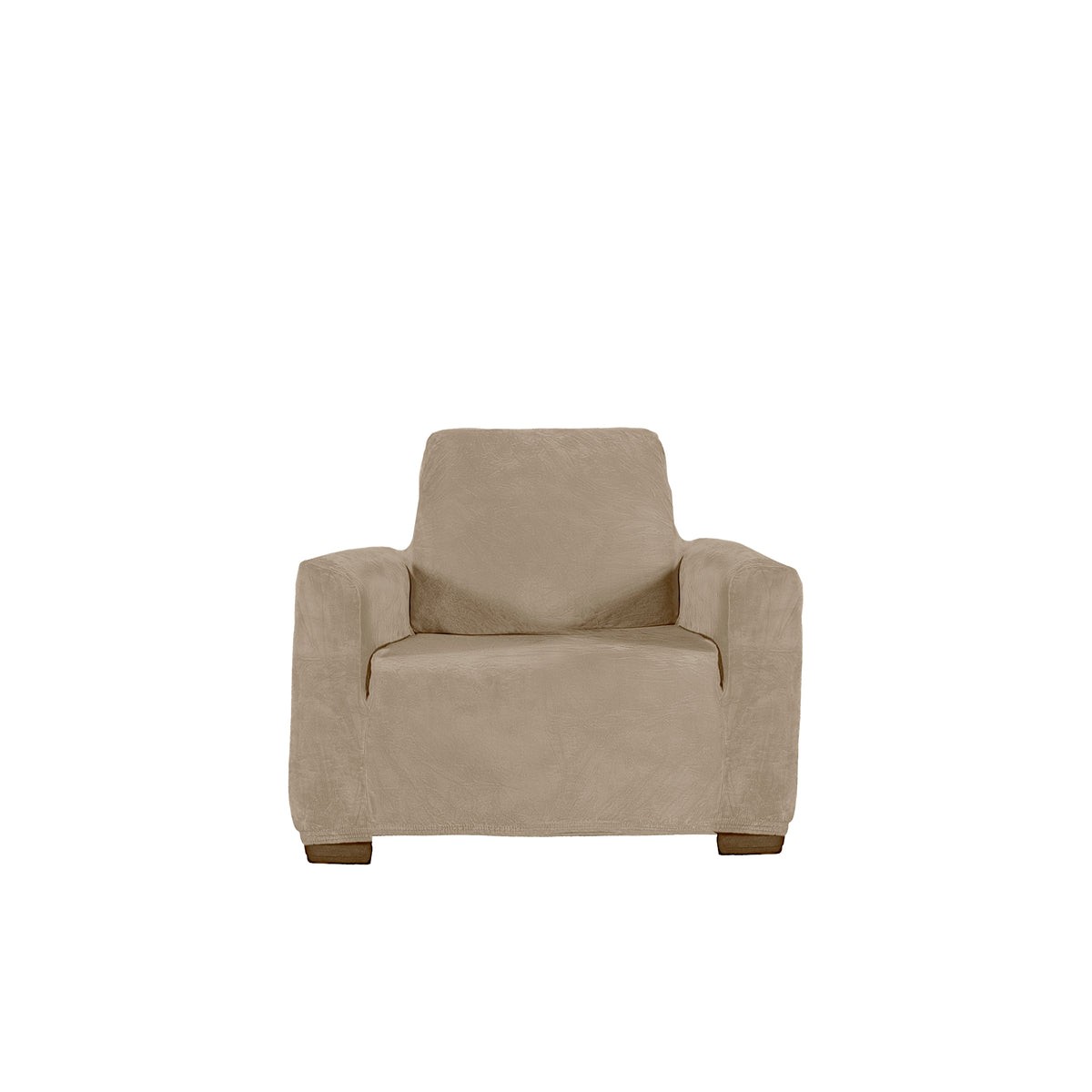 Funda De Sillón Niza Velvet Latte INDIVIDUAL