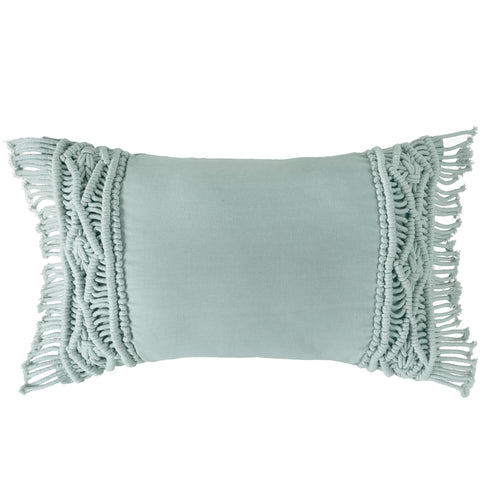 Funda De Cojín Macrame Aqua RECTANGULAR