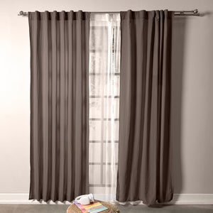Cortinas Viasoft Washed Coffee CORTA