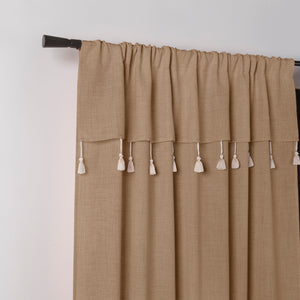 Cortinas Creta Latte LARGA