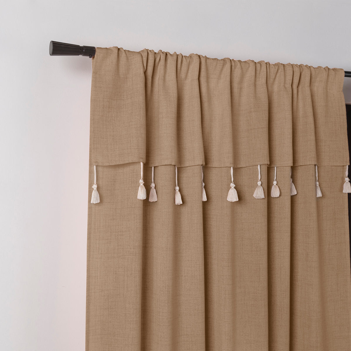 Cortinas Creta Latte LARGA