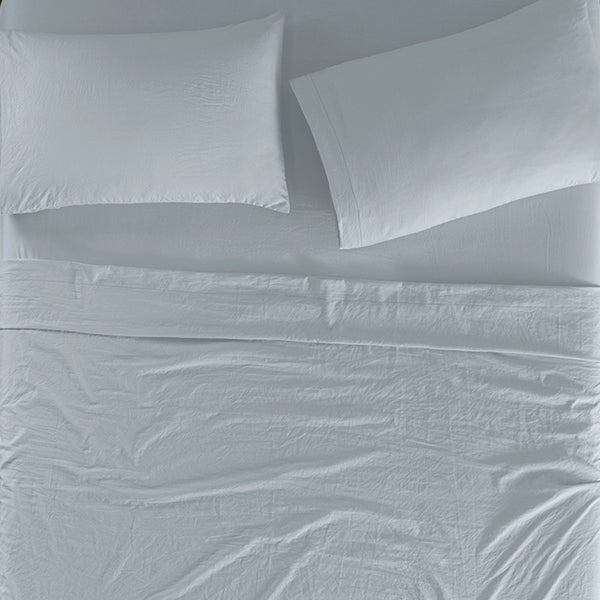 Sábanas Viasoft Washed Blue INDIVIDUAL