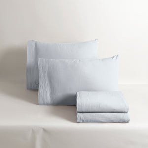 Sábanas Viasoft Washed Blue INDIVIDUAL