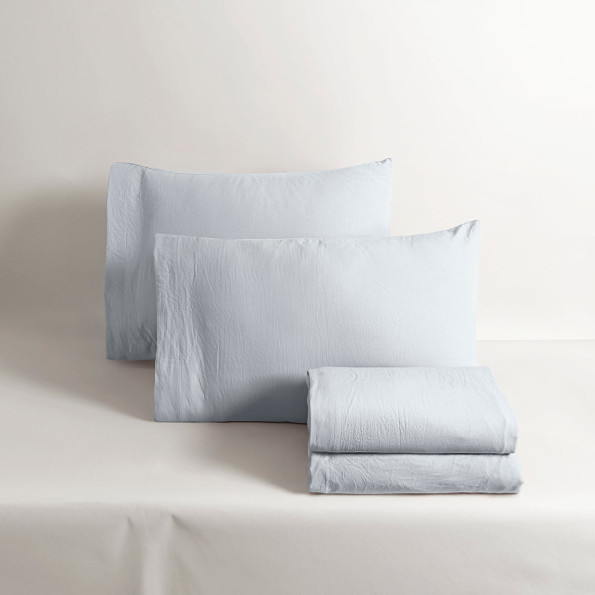 Sábanas Viasoft Washed Blue INDIVIDUAL