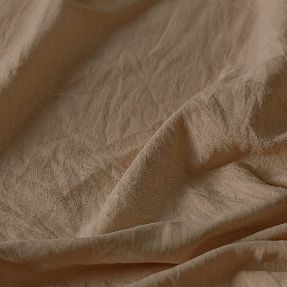 Sábanas Viasoft Washed Latte INDIVIDUAL