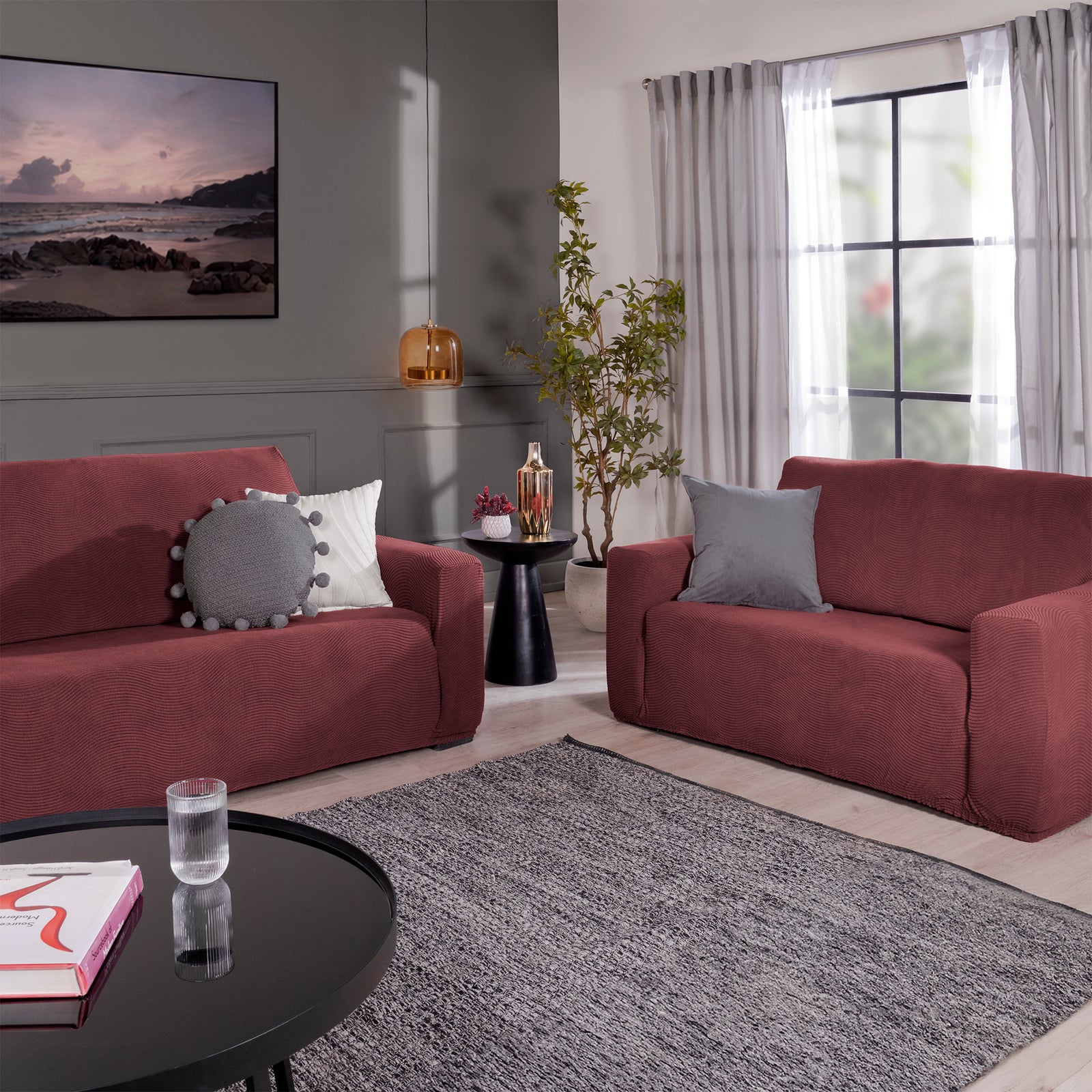 Funda De Sillón Niza Merlot IND