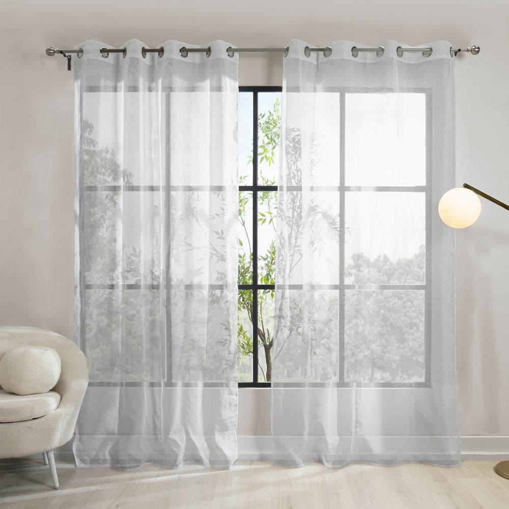 Cortinas Viena Argolla Blanco LARGA