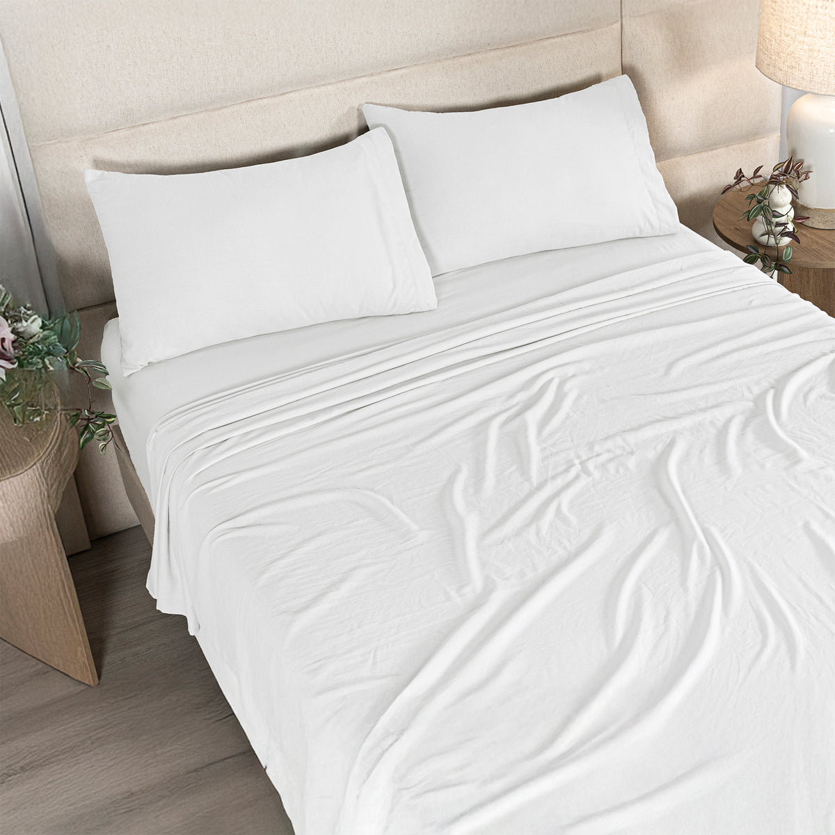 Sábanas Viasoft Washed White MAT