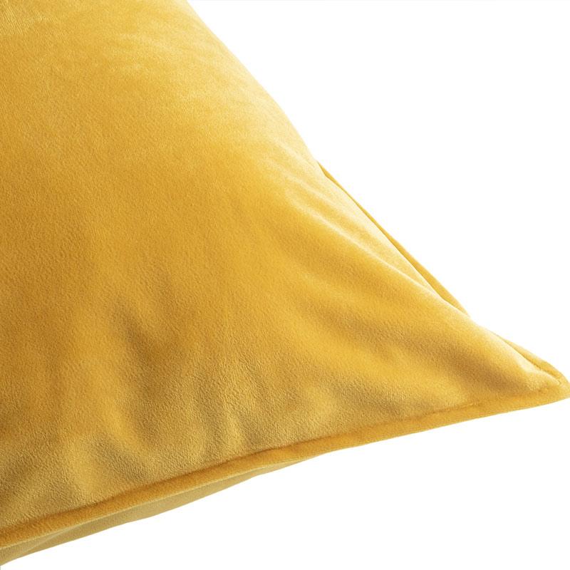 Funda De Almohada Velvet Mostaza