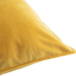 Funda De Almohada Velvet Mostaza